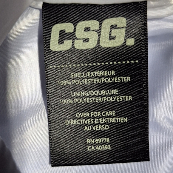 CSG men's small pastel colorblock hooded windbreaker NWT. Fall,Spring, Lightweig - Picture 6 of 8